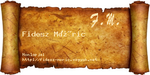 Fidesz Móric névjegykártya